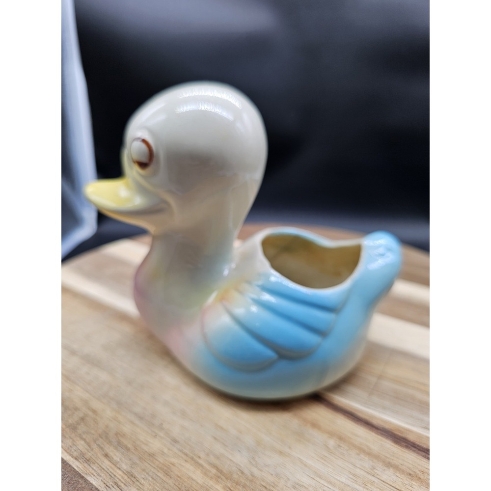 Vintage Shawnee Ceramic Duck Duckling Planter Vase 1950's Mid Century Modern - Picture 3 of 7